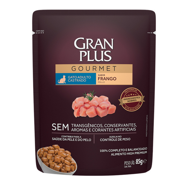 Ração Úmida Granplus para Gatos Castrados