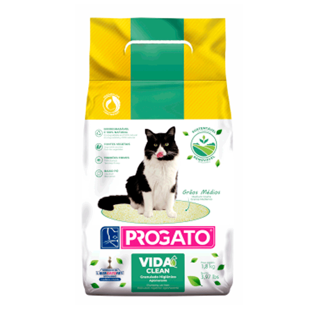 Areia Higiênica Progato Vida Clean 1,8 kg