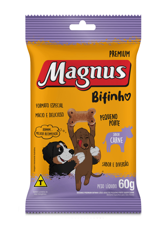 Bifinho Magnus Sabor Carne Pequeno Porte