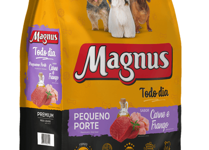 Magnus Todo Dia Carne e Frango – Ração Premium para Cães de Raças Pequenas