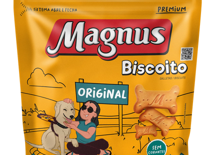 Biscoito Magnus Original Petisco para Cães Adultos - Raças Médias e Grandes