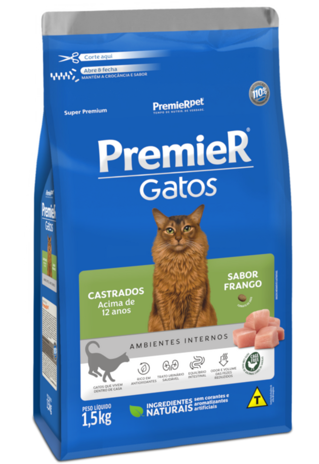 Premier Gatos Castrados Acima de 12 Anos