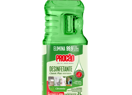 Desinfetante Classic Plus Citronela Procão 2 L – Limpeza, Desinfecção, Perfume
