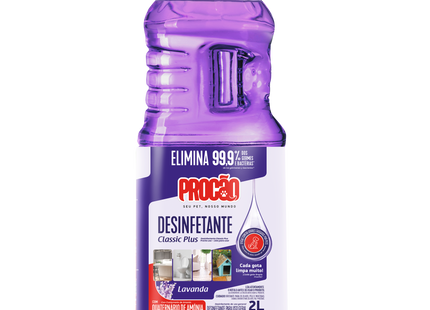 Desinfetante Classic Plus Lavanda Procão 2 L – Limpa, Desinfeta e Perfuma