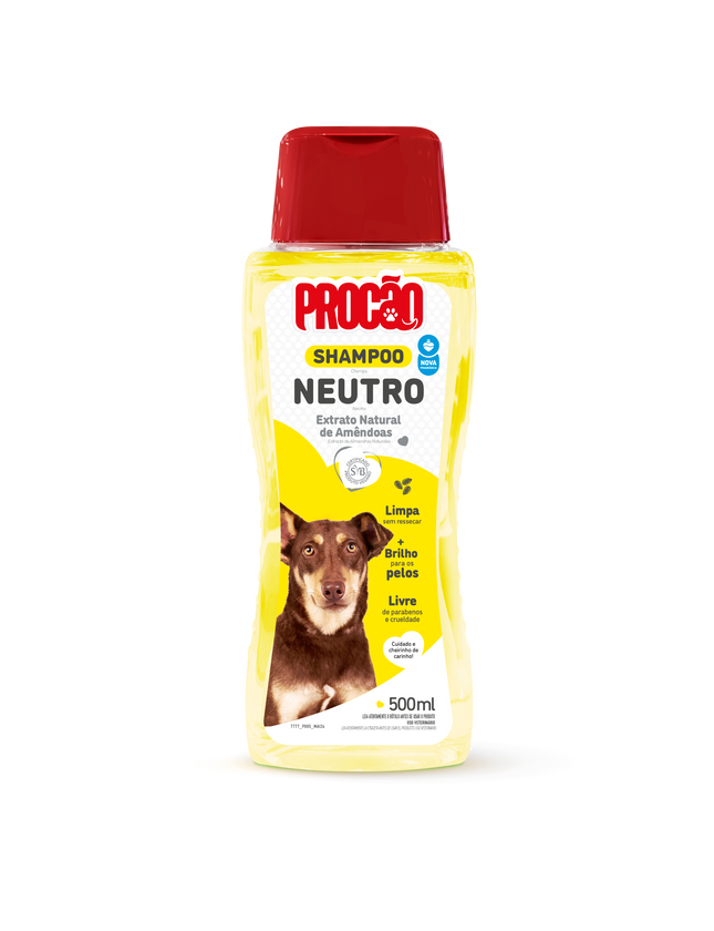 Shampoo Neutro Procão Pet 500 ml