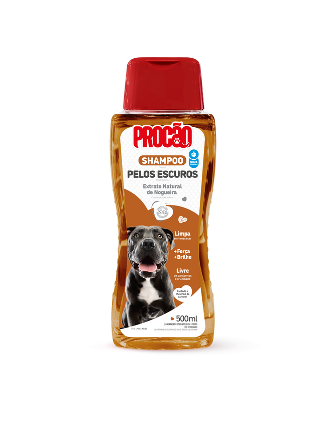 Shampoo Procão Pelos Escuros para Cachorros