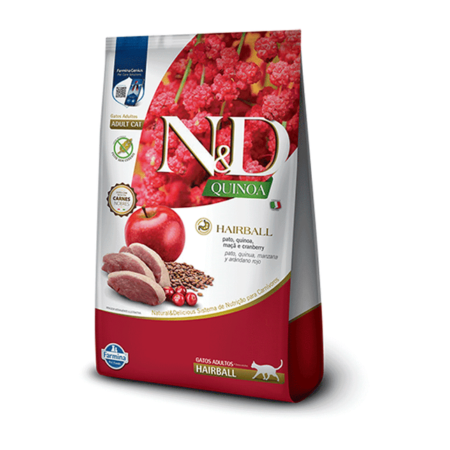 Ração N&D Feline Quinoa Adult Hairball