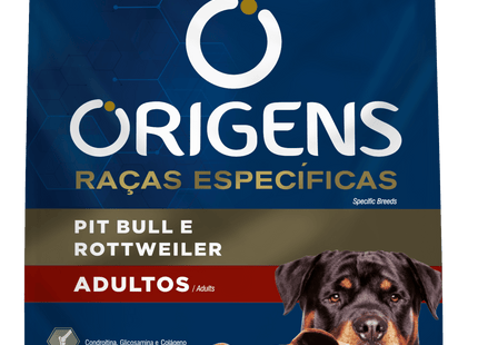 Ração Seca Origens para Cachorros Adultos Raças Pit Bull e Rottweiler