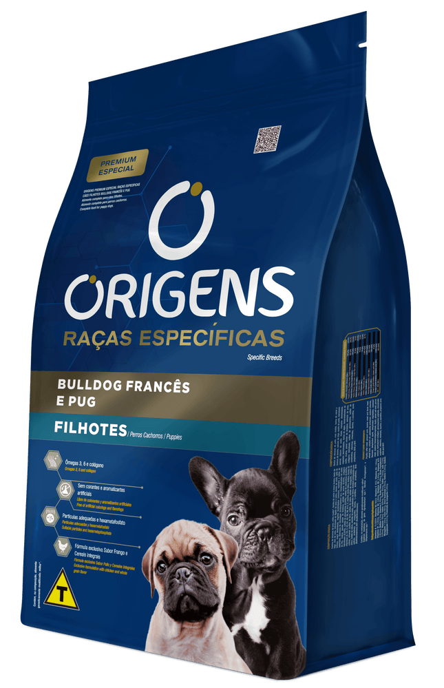 Origens Premium Especial Filhotes Bulldog Francês e Pug