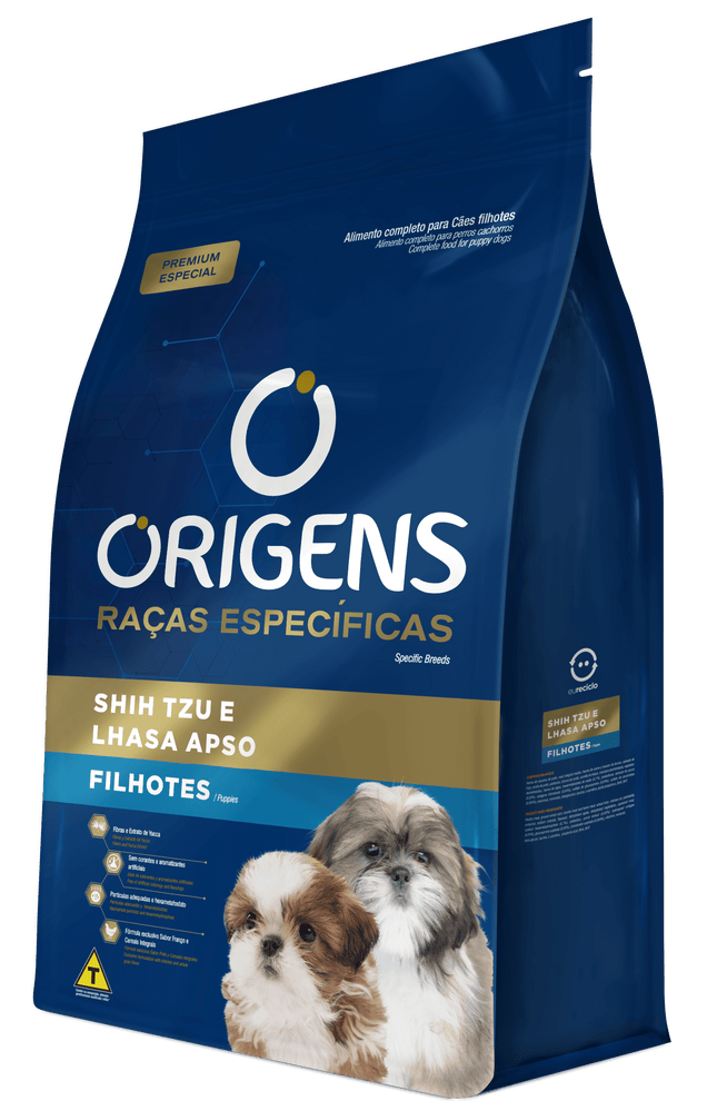 Ração Origens Shih Tzu e Lhasa Apso Filhotes