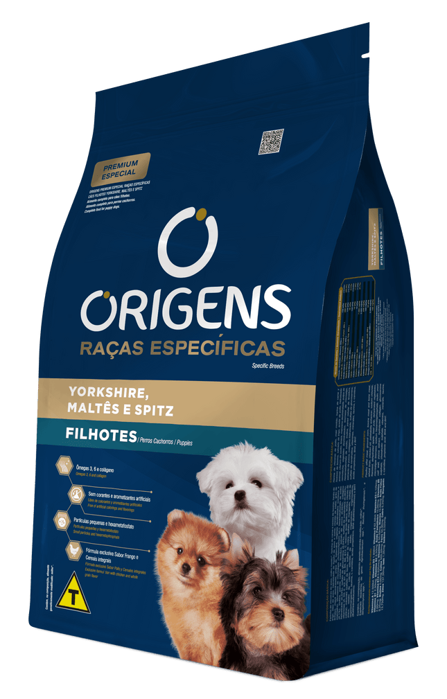 Ração Seca Origens Premium Especial Raças Específicas Filhotes York, Maltês e Spitz