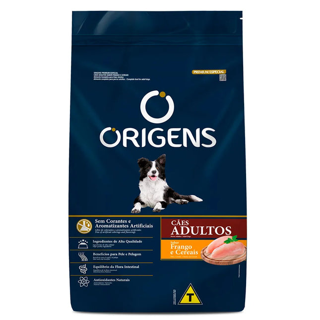 Ração Origens Premium Especial Adulto – Frango e Cereais