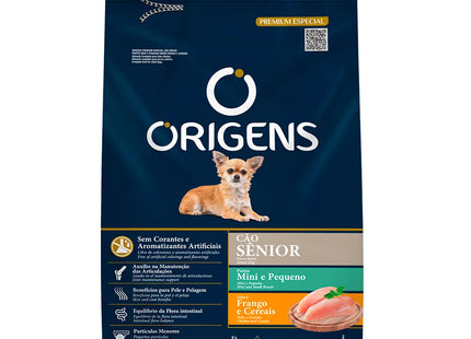 Origens Cão Sênior Mini e Pequeno Premium Especial Frango e Cereais