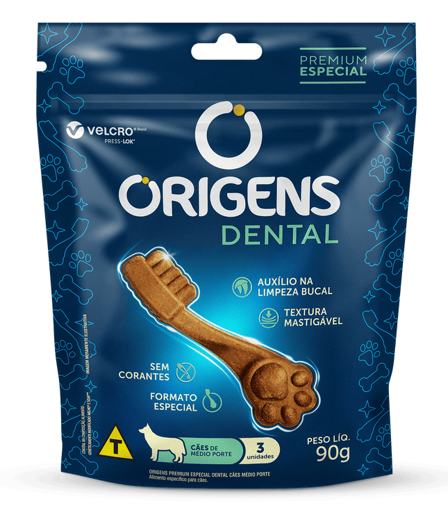 Petisco Origens Dental Porte Médio 75 g / 90 g