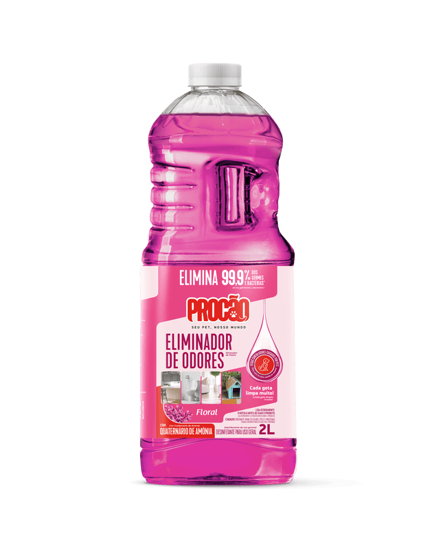 Eliminador de Odores Procão Floral 2L – Limpa, Perfuma e Desinfeta