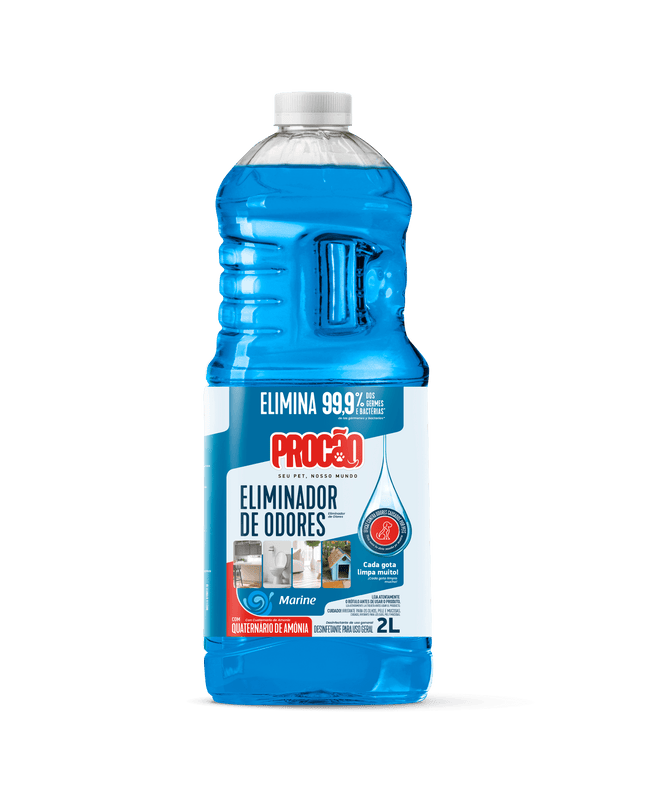 Eliminador de Odores Procão Marine 2L — Limpa, Desinfeta e Perfuma