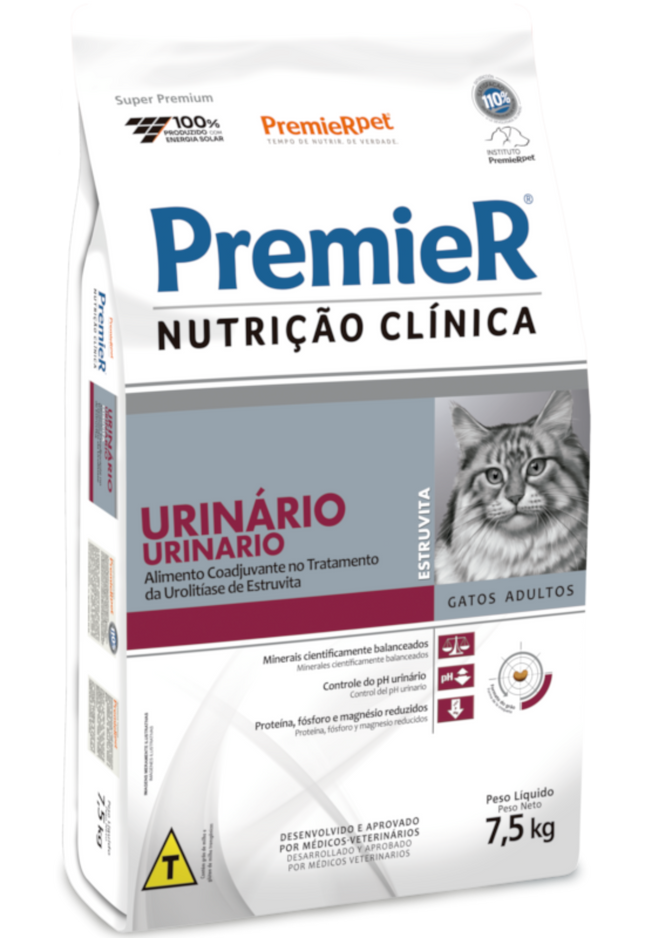 PremieR Nutrição Clínica Raças para Gatos Urinário Estruvita