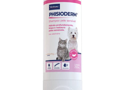 Shampoo Phisioderm Pele Sensível 250 mL – Cães e Gatos