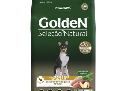 Ração Seca Golden Seleção Natural Batata Doce para Cachorros Adultos de Porte Pequeno