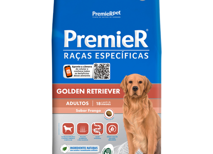 Ração Seca Premier para Cachorros Adultos da Raça Golden Retriever