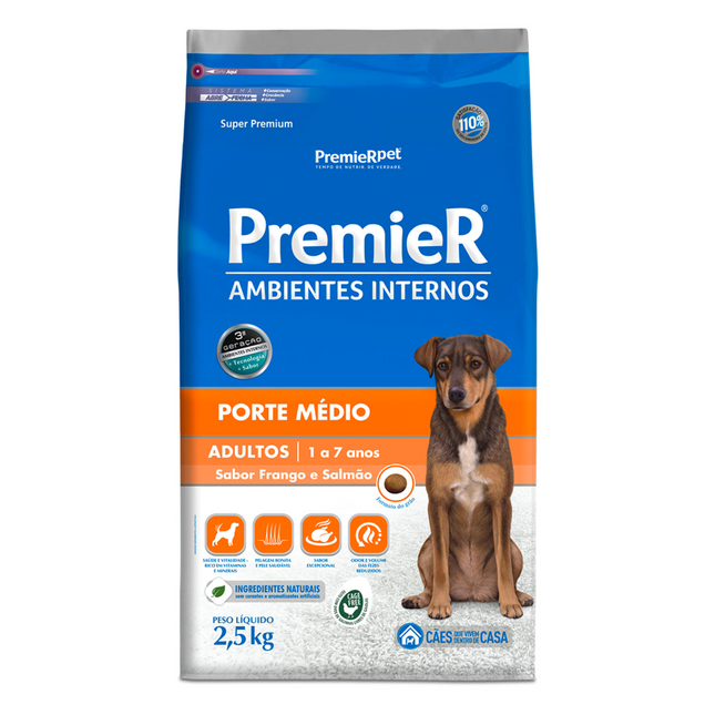 Ração Seca Premier para Cachorros Adultos de Porte Médio