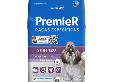 Ração Seca Premier para Cachorros Adultos da Raça Shih Tzu