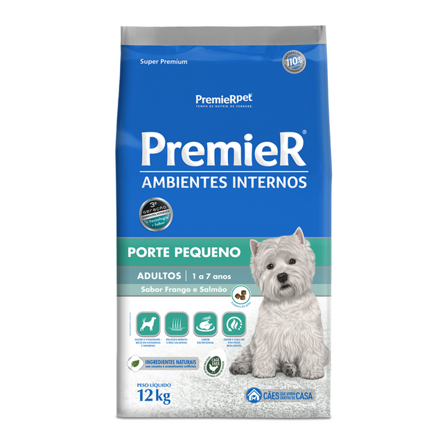 Ração Seca Premier Ambientes Internos para Cachorros Adultos