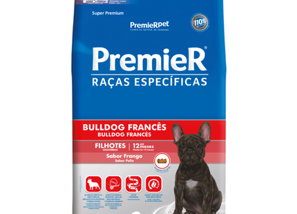 Ração Seca Premier para Cachorros Filhotes da Raça Bulldog Francês