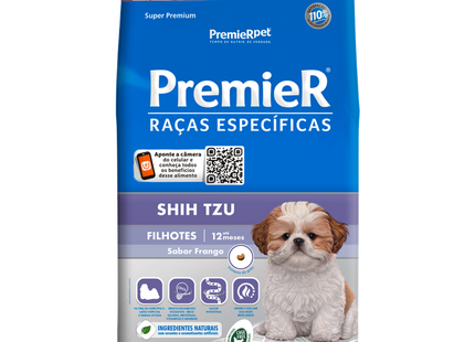 Ração Seca Premier para Cachorros Filhotes da Raça Shih Tzu
