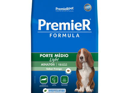 Ração Seca Premier Light para Cachorros Adultos de Porte Médio