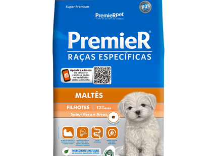 Ração Seca Premier para Cachorros Filhotes da Raça Maltês