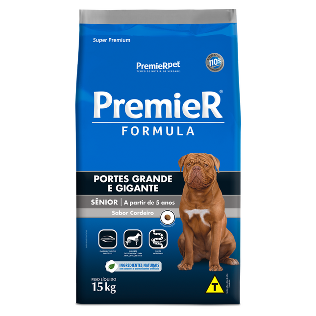 Ração Seca Premier Formula para Cachorros Sênior de Porte Grande
