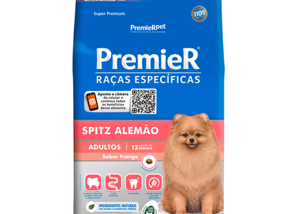 Ração Seca Premier para Cachorros Adultos de Raça Spitz Alemão