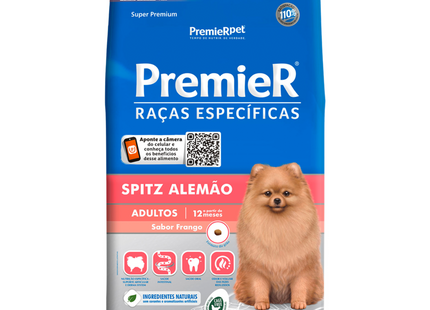 Ração Seca Premier para Cachorros Adultos de Raça Spitz Alemão