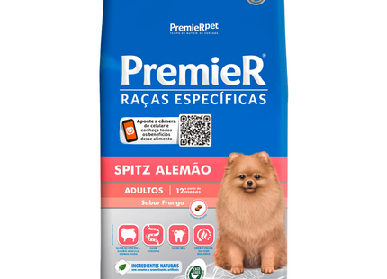 Ração Seca Premier para Cachorros Adultos de Raça Spitz Alemão