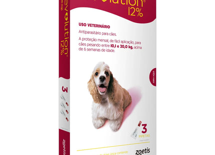 Revolution 12 % para cães 10,1 a 20 kg