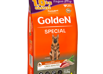 Ração Golden Special Cães Adultos Frango e Carne 15 kg