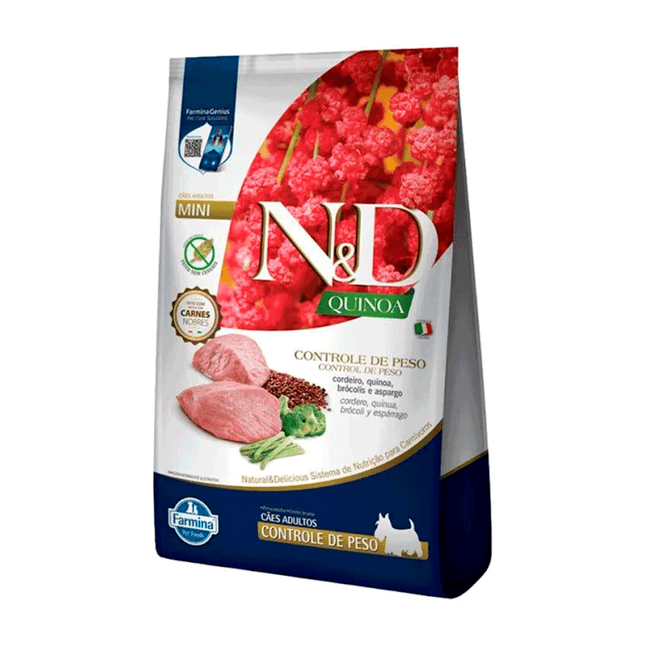 N&D Quinoa Canine AD Mini Controle de Peso Suíno