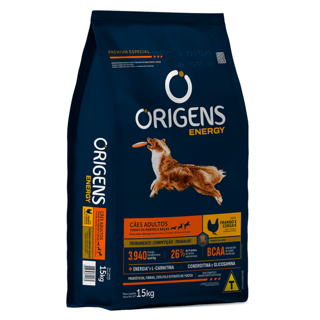 Origens Energy Alta Energia Sabor Frango e Cereais