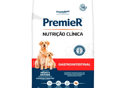 PremieR Nutrição Clínica Gastrointestinal Cães Médio & Grande