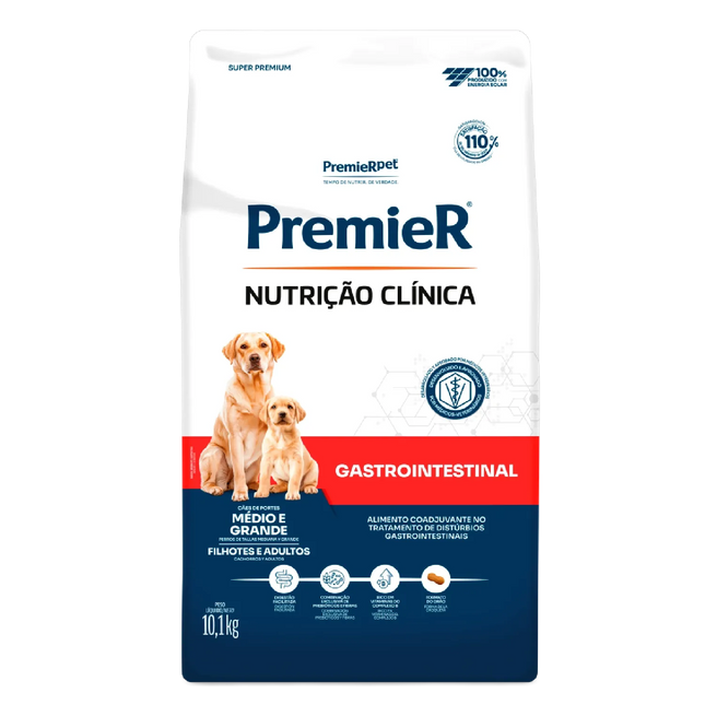 PremieR Nutrição Clínica Gastrointestinal Cães Médio & Grande