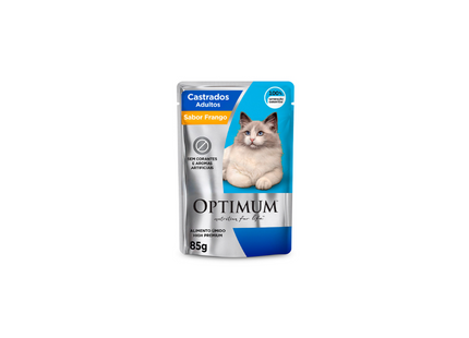 Ração Úmida Optimum para Gatos Adultos Castrados