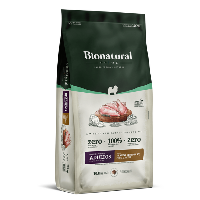 Ração Seca Bionatural Prime Frango para Cachorros Adultos de Porte Pequeno
