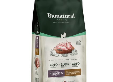 Ração Seca Bionatural Prime para Cachorros Sênior de Porte Pequeno