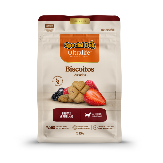 Special Dog Ultralife Biscoitos Adultos Frutas Vermelhas