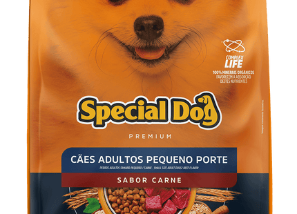 Ração Special Dog Adultos Raças Pequenas Sabor Carne para Cães Adultos