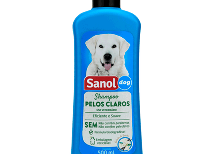 Sanol Dog Shampoo Pelos Claros 500 ml