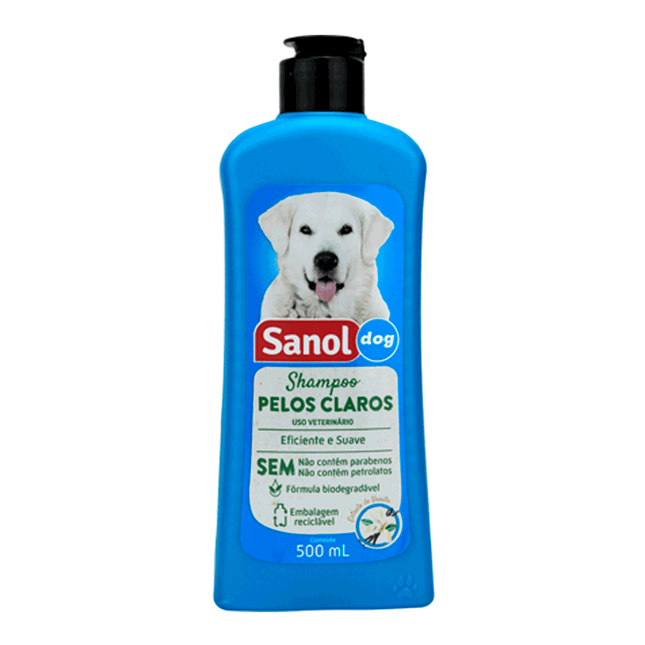 Sanol Dog Shampoo Pelos Claros 500 ml