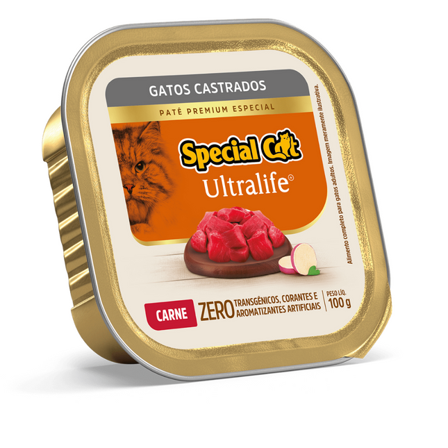 Ração Úmida Special Cat Patê para Gatos Castrados