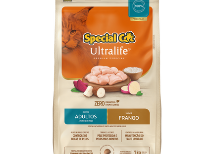 Ração Seca Special Cat Ultralife Frango para Gatos Adultos